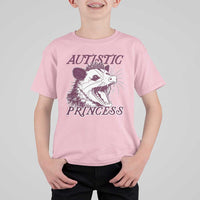 Funny Autistic Princess T Shirt For Kid Autism Awareness Opposum
