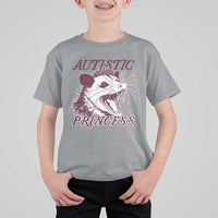 Funny Autistic Princess T Shirt For Kid Autism Awareness Opposum