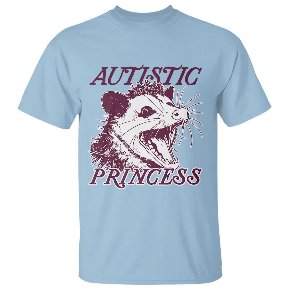 Funny Autistic Princess T Shirt Autism Awareness Opposum