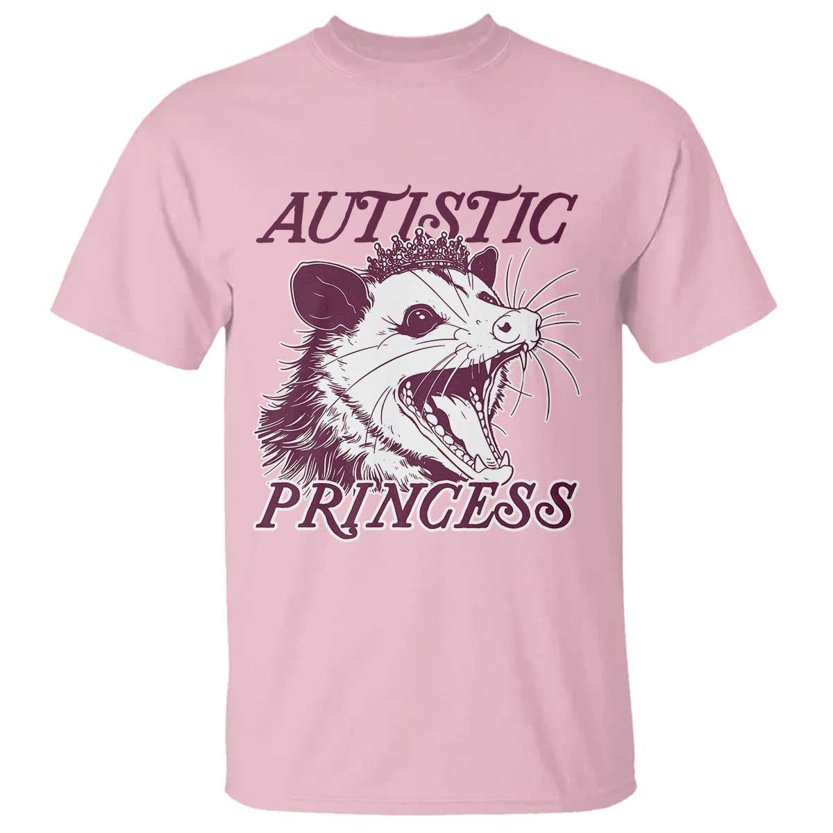 Funny Autistic Princess T Shirt Autism Awareness Opposum