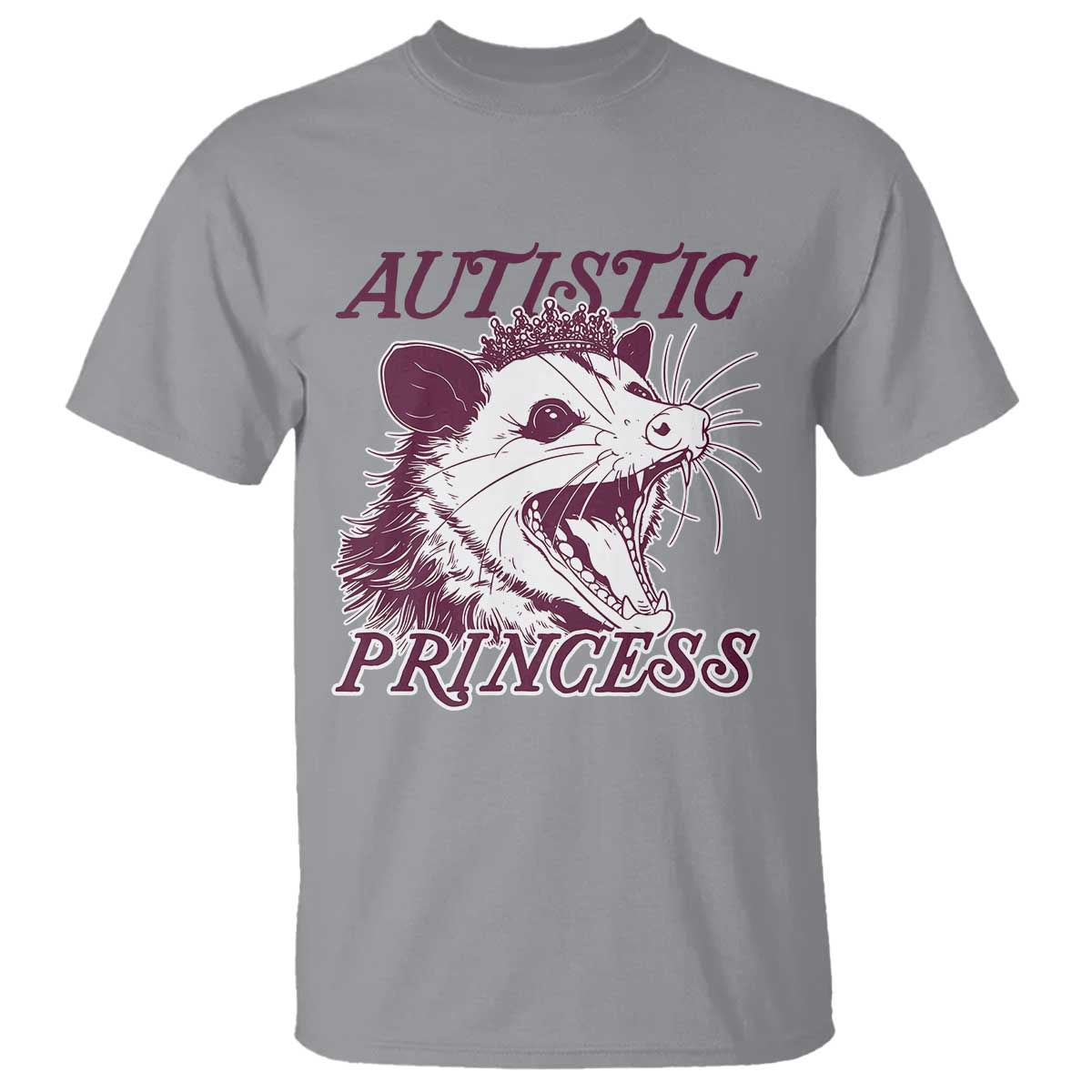 Funny Autistic Princess T Shirt Autism Awareness Opposum