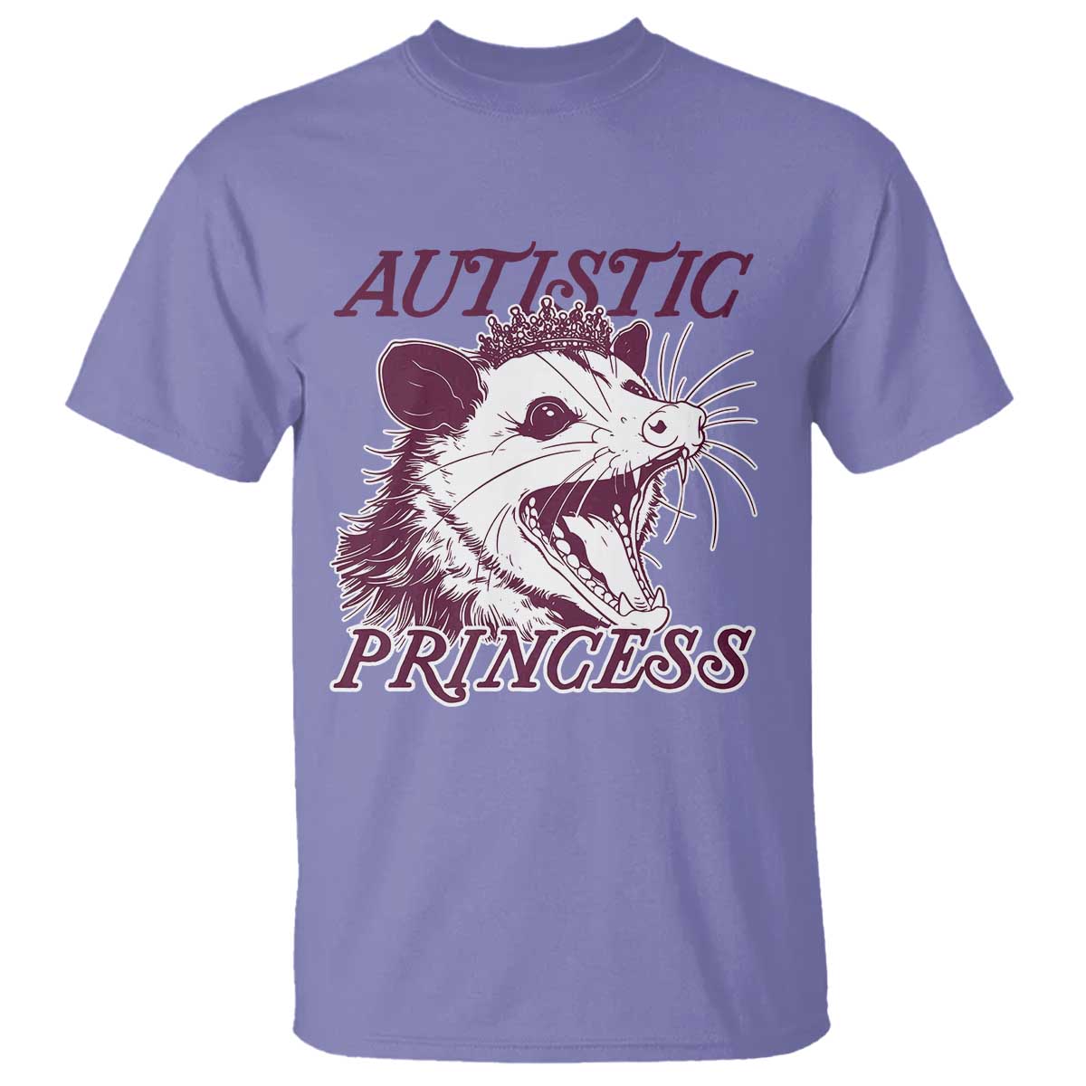 Funny Autistic Princess T Shirt Autism Awareness Opposum