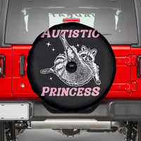 Funny Autistic Princess Spare Tire Cover Autism Awareness Raccoon