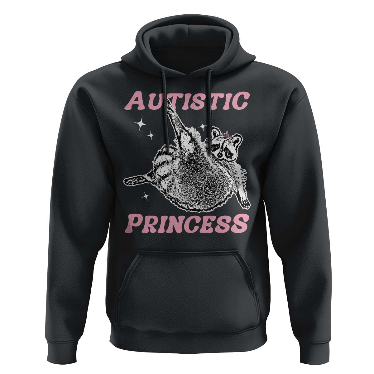 Funny Autistic Princess Hoodie Autism Awareness Raccoon
