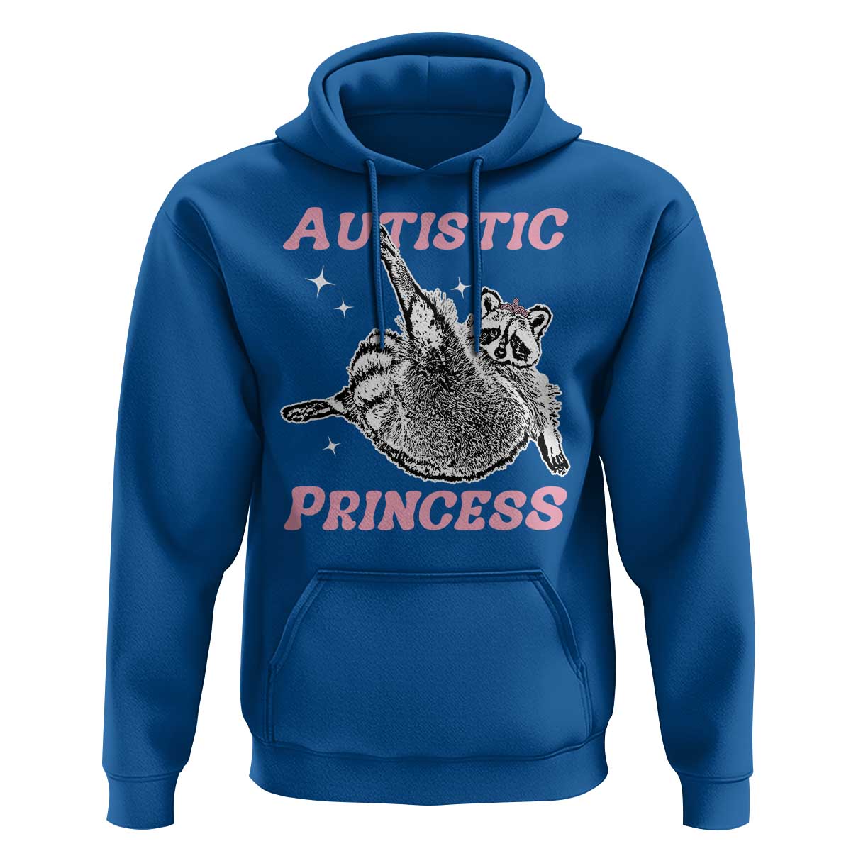 Funny Autistic Princess Hoodie Autism Awareness Raccoon