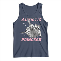 Funny Autistic Princess Tank Top Autism Awareness Raccoon