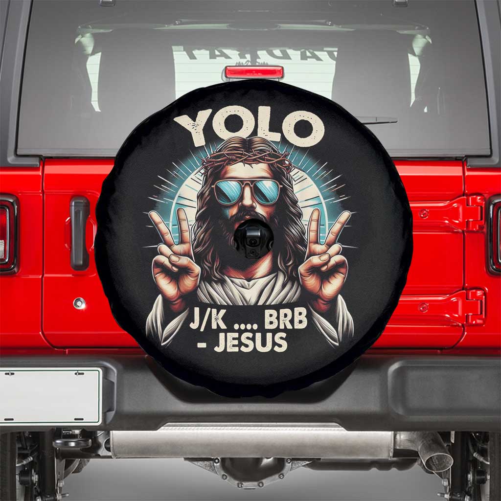 Funny Ressurection Christians Easter Day Spare Tire Cover Yolo JK BRB Jesus