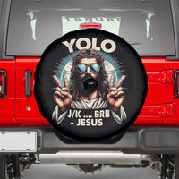 Funny Ressurection Christians Easter Day Spare Tire Cover Yolo JK BRB Jesus