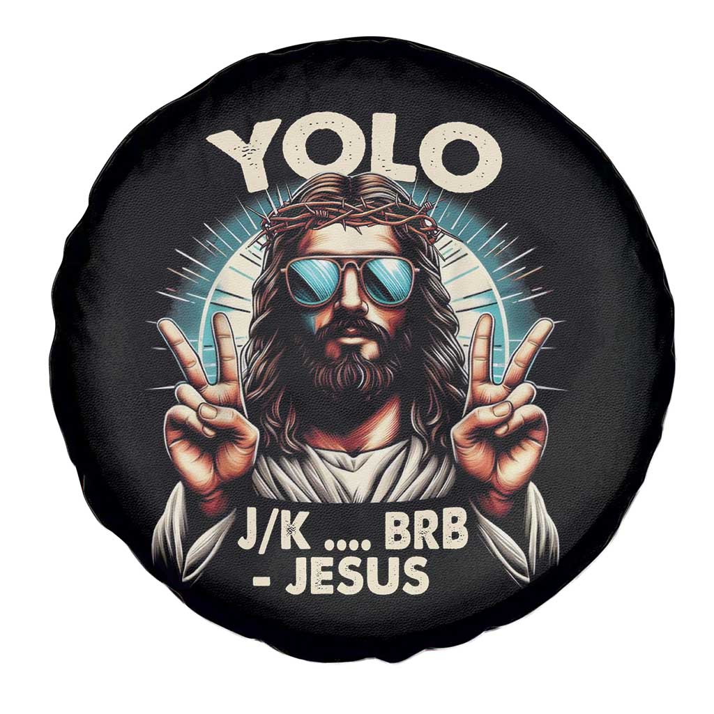 Funny Ressurection Christians Easter Day Spare Tire Cover Yolo JK BRB Jesus