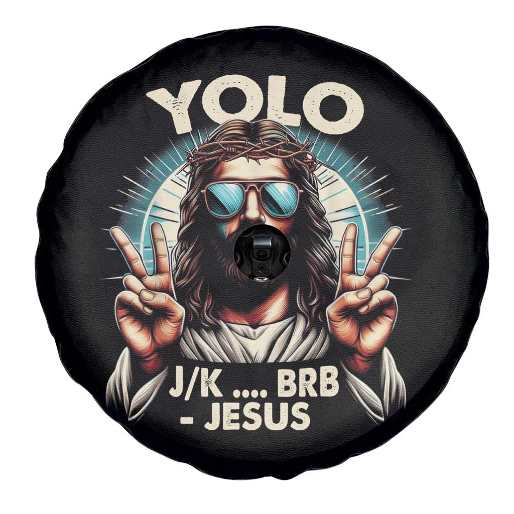 Funny Ressurection Christians Easter Day Spare Tire Cover Yolo JK BRB Jesus
