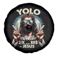 Funny Ressurection Christians Easter Day Spare Tire Cover Yolo JK BRB Jesus