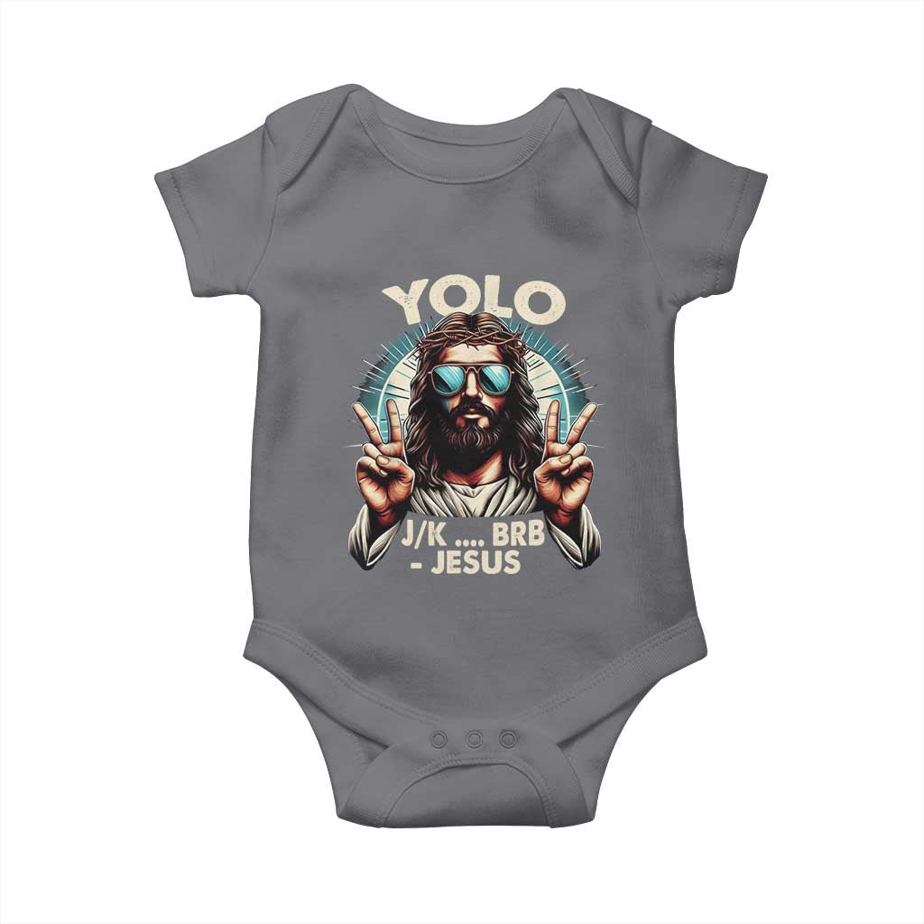 Funny Ressurection Christians Easter Day Baby Onesie Yolo JK BRB Jesus