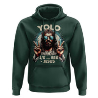 Funny Ressurection Christians Easter Day Hoodie Yolo JK BRB Jesus