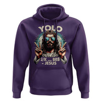 Funny Ressurection Christians Easter Day Hoodie Yolo JK BRB Jesus