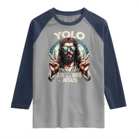 Funny Ressurection Christians Easter Day Raglan Shirt Yolo JK BRB Jesus