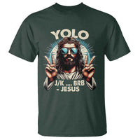 Funny Ressurection Christians Easter Day T Shirt Yolo JK BRB Jesus