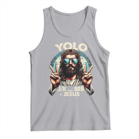 Funny Ressurection Christians Easter Day Tank Top Yolo JK BRB Jesus