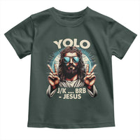Funny Ressurection Christians Easter Day Toddler T Shirt Yolo JK BRB Jesus