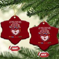 Autism Awareness Grandpa Ceramic Ornament So There's This Boy Who Will Always Have A Piece Of My Heart He Calls Me Grandpa