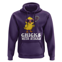 Funny Lax Girl Hoodie Chicks With Sticks Lacrosse Shooter