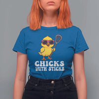 Funny Lax Girl T Shirt For Women Chicks With Sticks Lacrosse Shooter