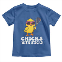 Funny Lax Girl Toddler T Shirt Chicks With Sticks Lacrosse Shooter