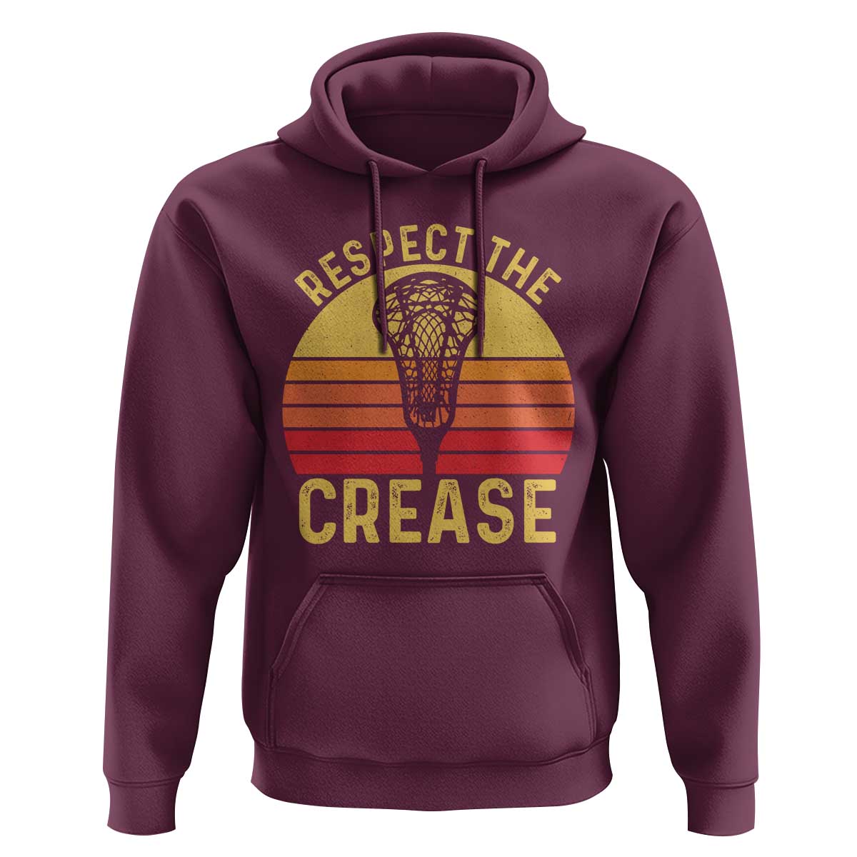 Funny Lacrosse Lax Goalie Goalkeeper Hoodie Respect The Crease