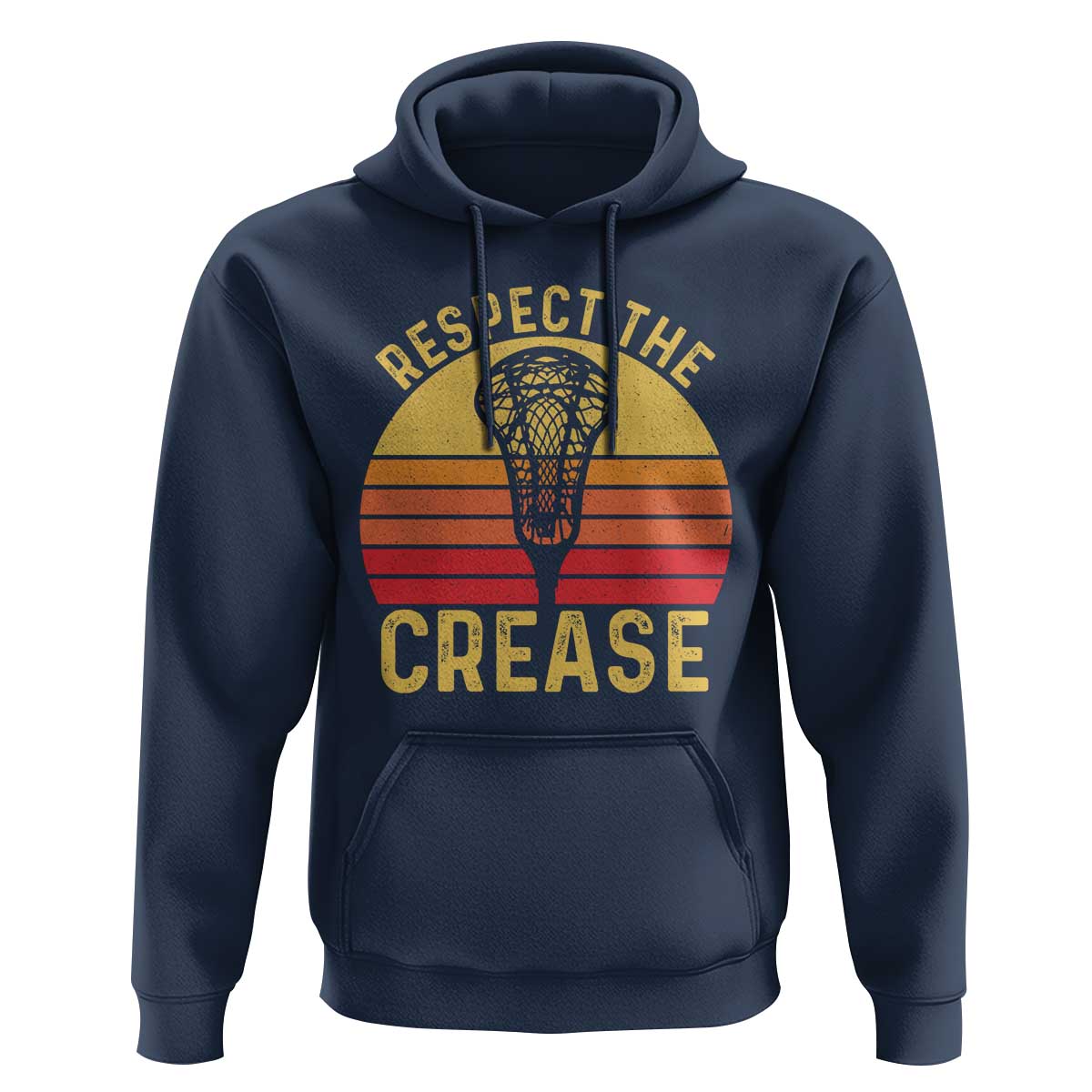 Funny Lacrosse Lax Goalie Goalkeeper Hoodie Respect The Crease
