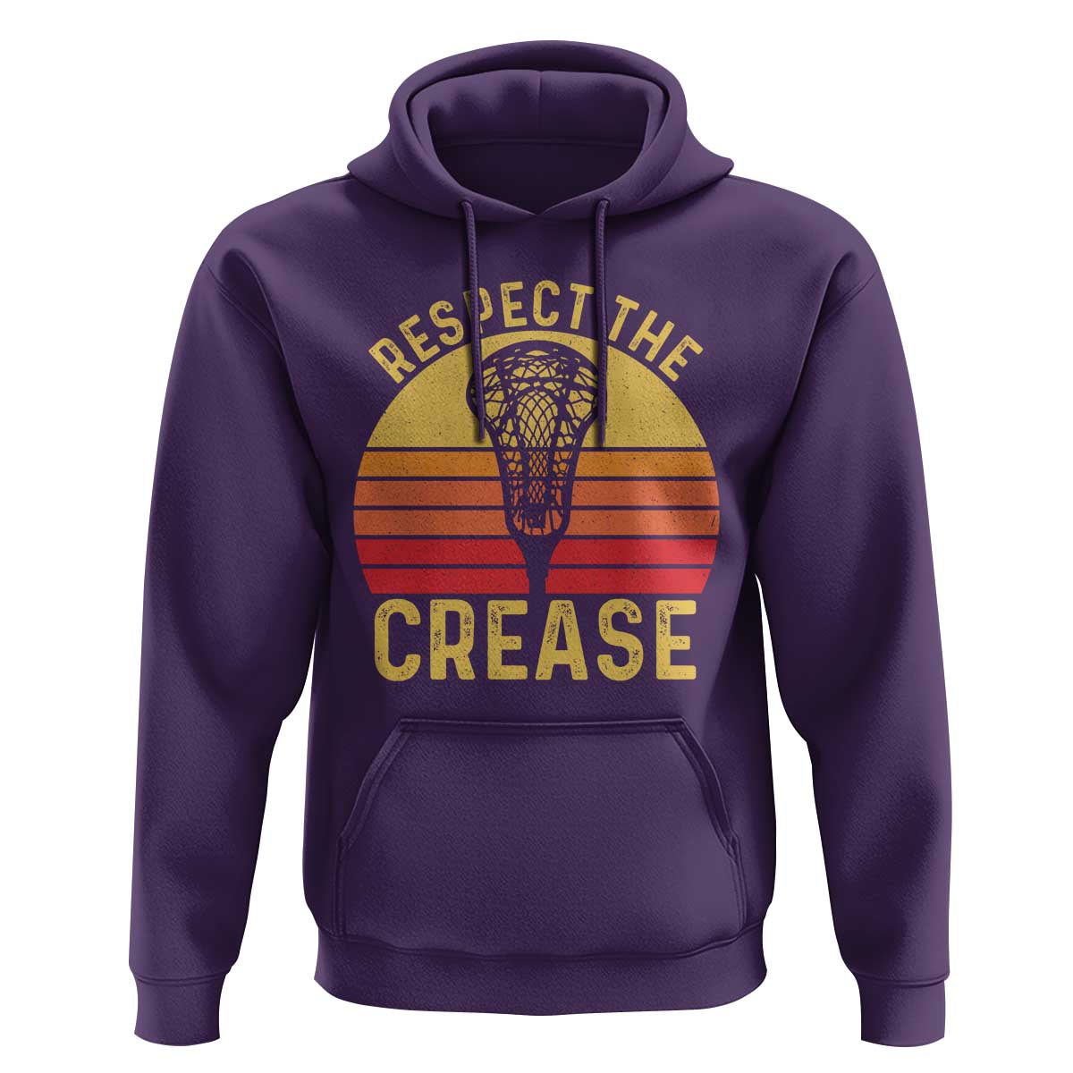 Funny Lacrosse Lax Goalie Goalkeeper Hoodie Respect The Crease