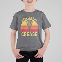 Funny Lacrosse Lax Goalie Goalkeeper T Shirt For Kid Respect The Crease
