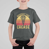 Funny Lacrosse Lax Goalie Goalkeeper T Shirt For Kid Respect The Crease