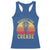 Funny Lacrosse Lax Goalie Goalkeeper Racerback Tank Top Respect The Crease