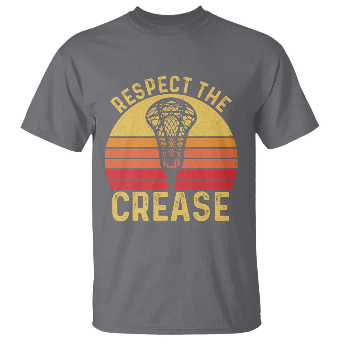Funny Lacrosse Lax Goalie Goalkeeper T Shirt Respect The Crease