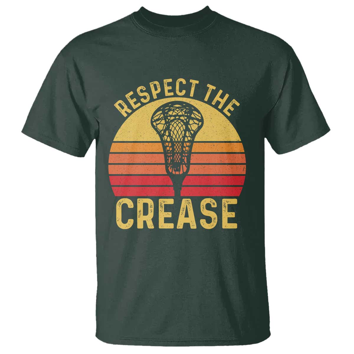 Funny Lacrosse Lax Goalie Goalkeeper T Shirt Respect The Crease