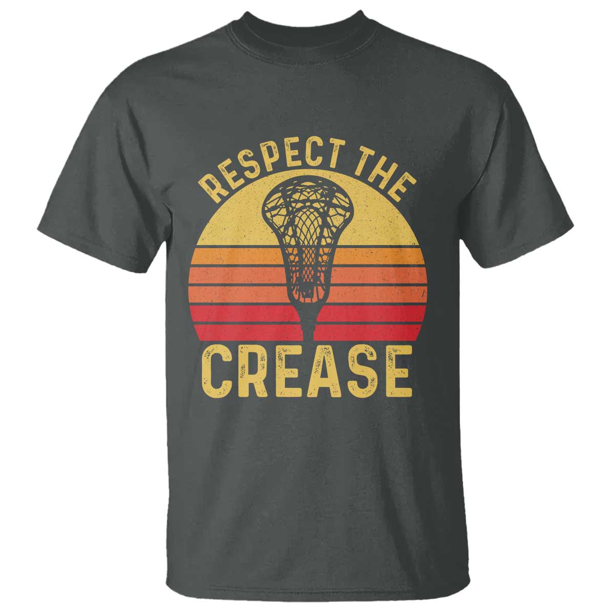 Funny Lacrosse Lax Goalie Goalkeeper T Shirt Respect The Crease