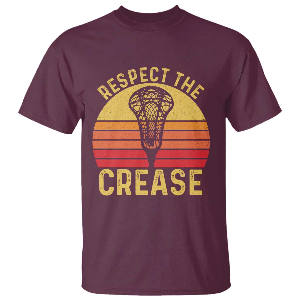 Funny Lacrosse Lax Goalie Goalkeeper T Shirt Respect The Crease