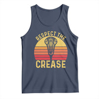 Funny Lacrosse Lax Goalie Goalkeeper Tank Top Respect The Crease