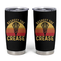 Funny Lacrosse Lax Goalie Goalkeeper Tumbler Cup Respect The Crease
