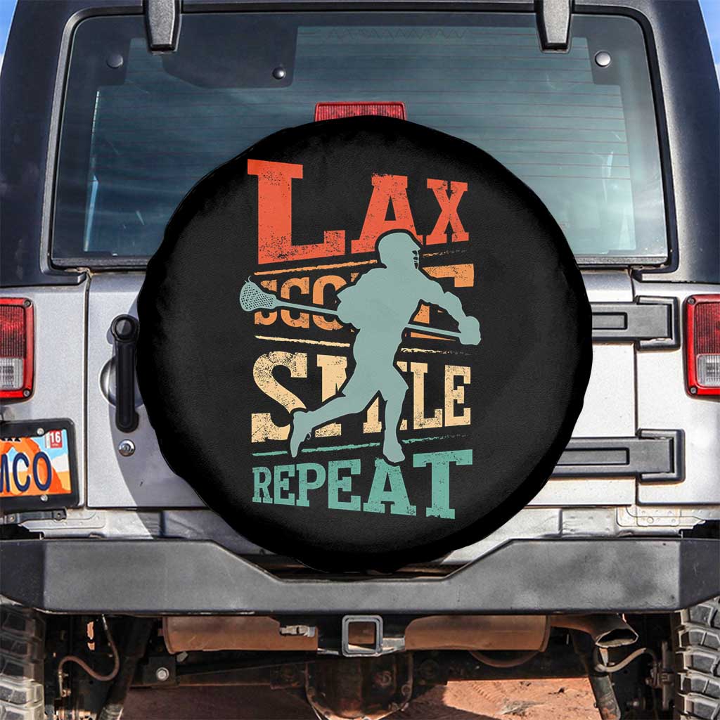 Funny Lax Score Smile Repeat Spare Tire Cover Lax Lacrosse Lover