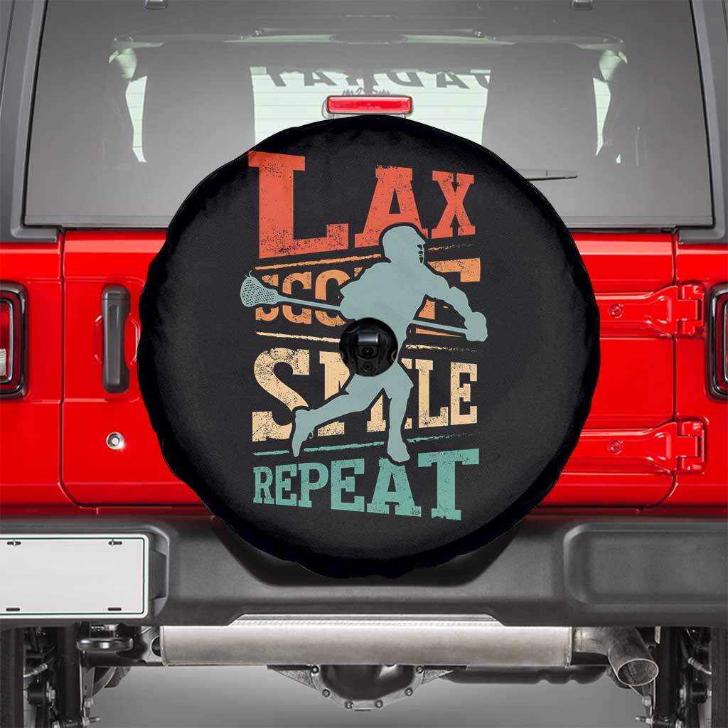 Funny Lax Score Smile Repeat Spare Tire Cover Lax Lacrosse Lover