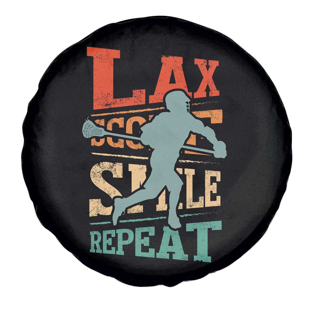 Funny Lax Score Smile Repeat Spare Tire Cover Lax Lacrosse Lover
