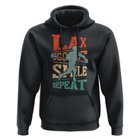 Funny Lax Score Smile Repeat Hoodie Lax Lacrosse Lover