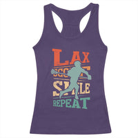 Funny Lax Score Smile Repeat Racerback Tank Top Lax Lacrosse Lover