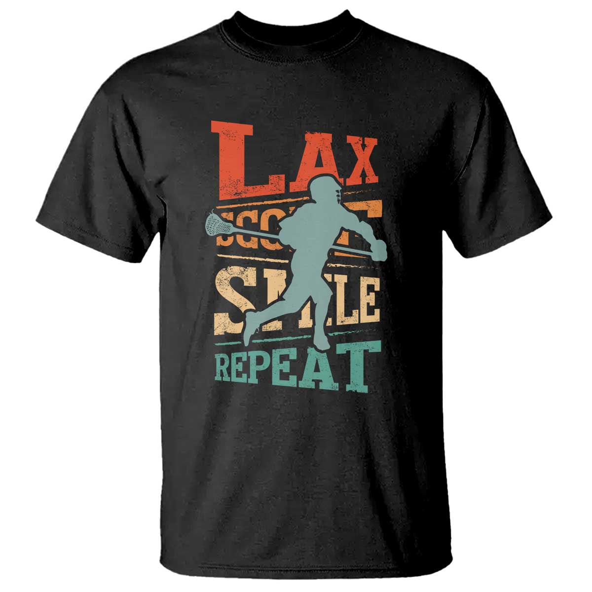 Funny Lax Score Smile Repeat T Shirt Lax Lacrosse Lover