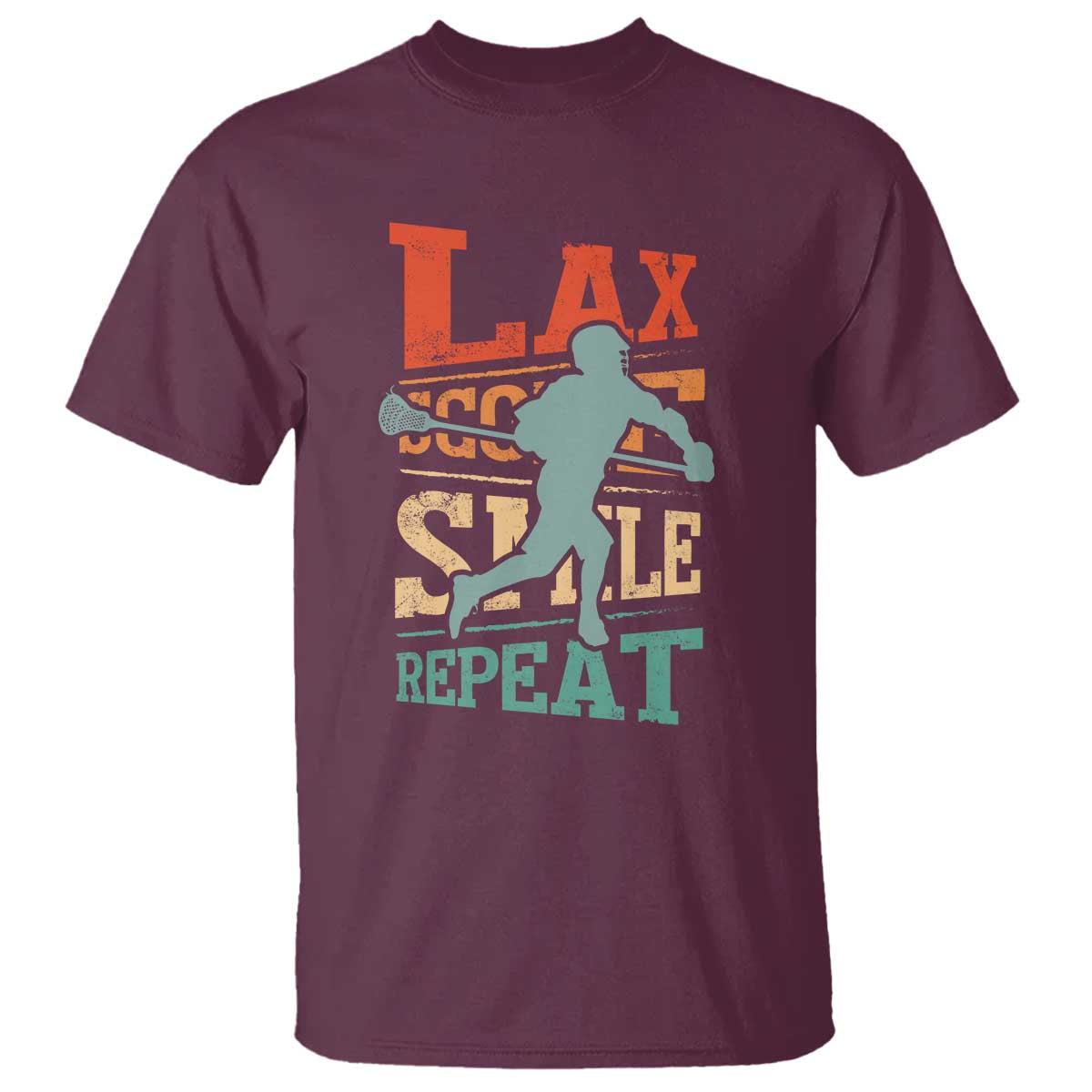 Funny Lax Score Smile Repeat T Shirt Lax Lacrosse Lover