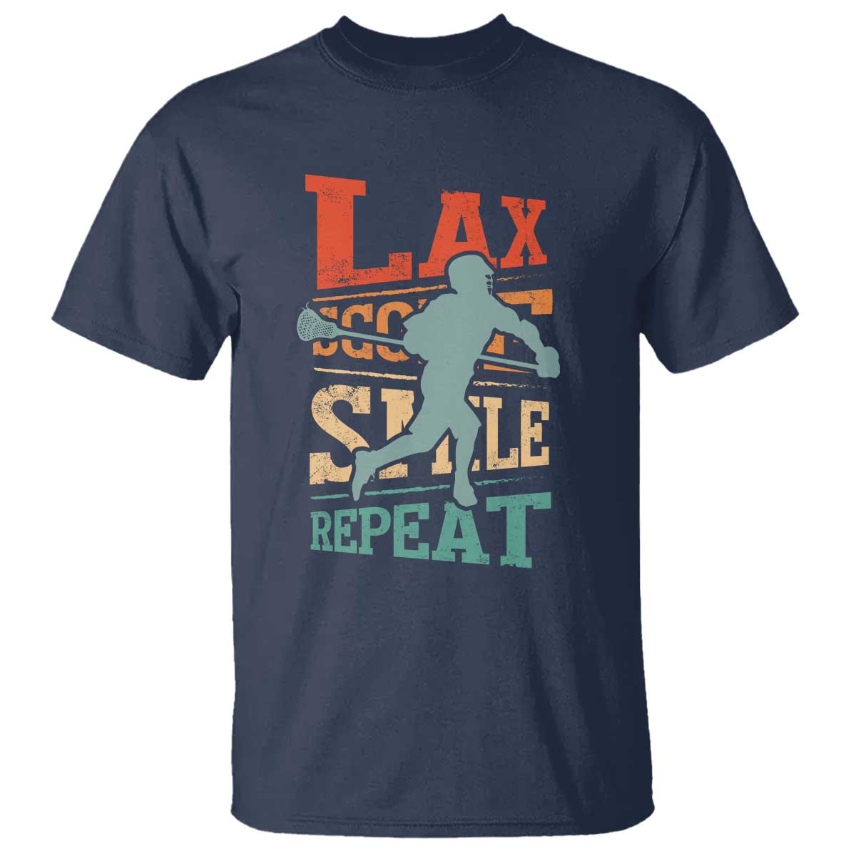 Funny Lax Score Smile Repeat T Shirt Lax Lacrosse Lover