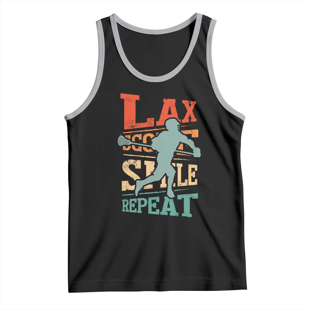 Funny Lax Score Smile Repeat Tank Top Lax Lacrosse Lover