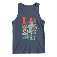 Funny Lax Score Smile Repeat Tank Top Lax Lacrosse Lover