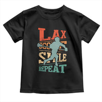Funny Lax Score Smile Repeat Toddler T Shirt Lax Lacrosse Lover