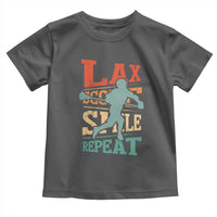 Funny Lax Score Smile Repeat Toddler T Shirt Lax Lacrosse Lover